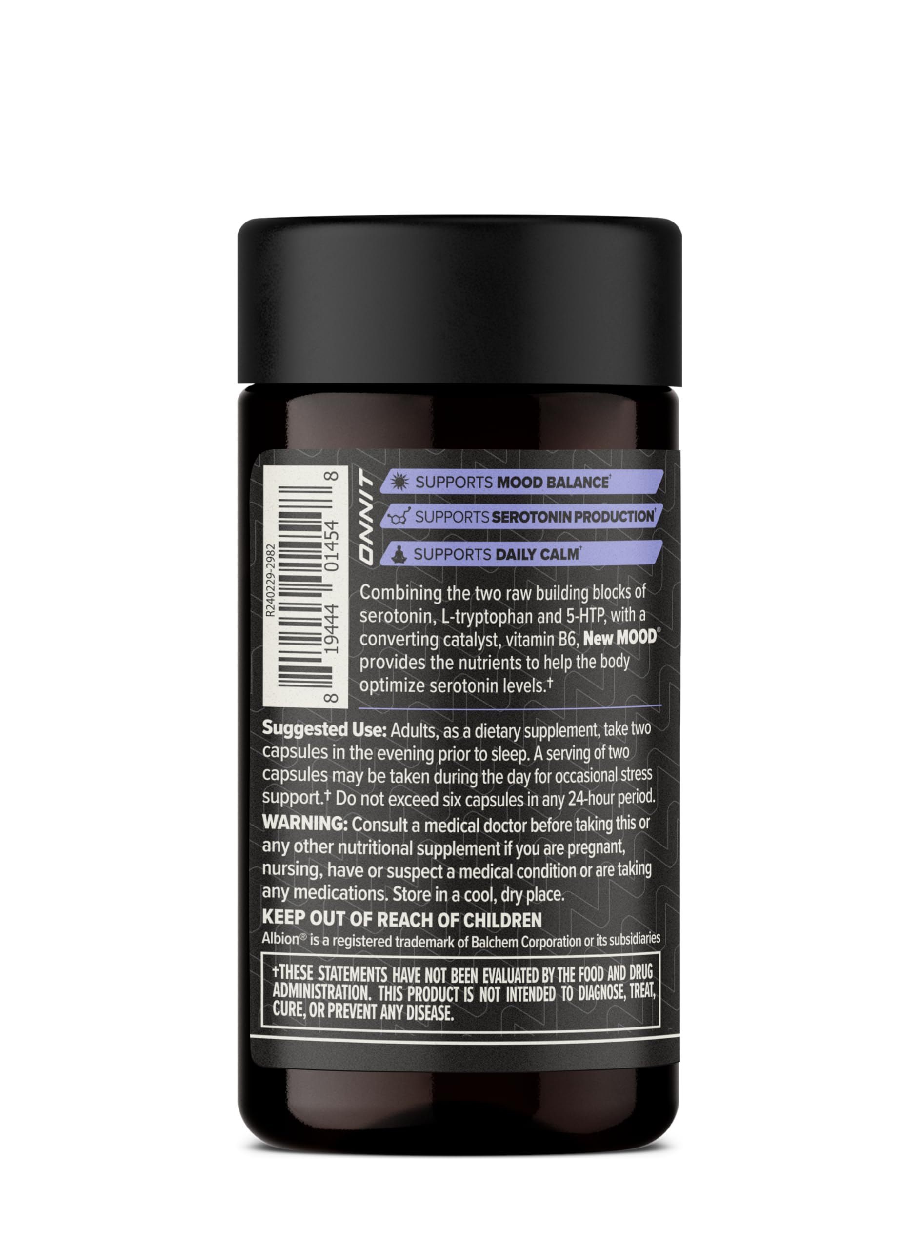 ONNIT Noche, New Mood, promueve relajación para descanso.