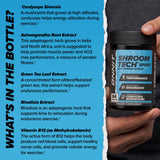 Tabla nutricional de ONNIT Shroom Tech SPORT para consulta rápida.