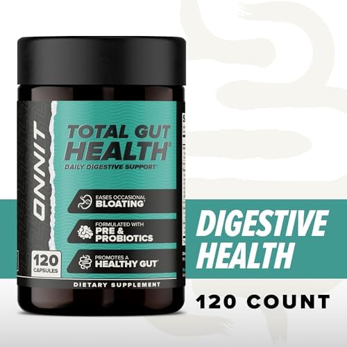 ONNIT Total GUT HEALTH: enzimas digestivas, ayudan a descomponer proteínas, grasas y carbohidratos.
