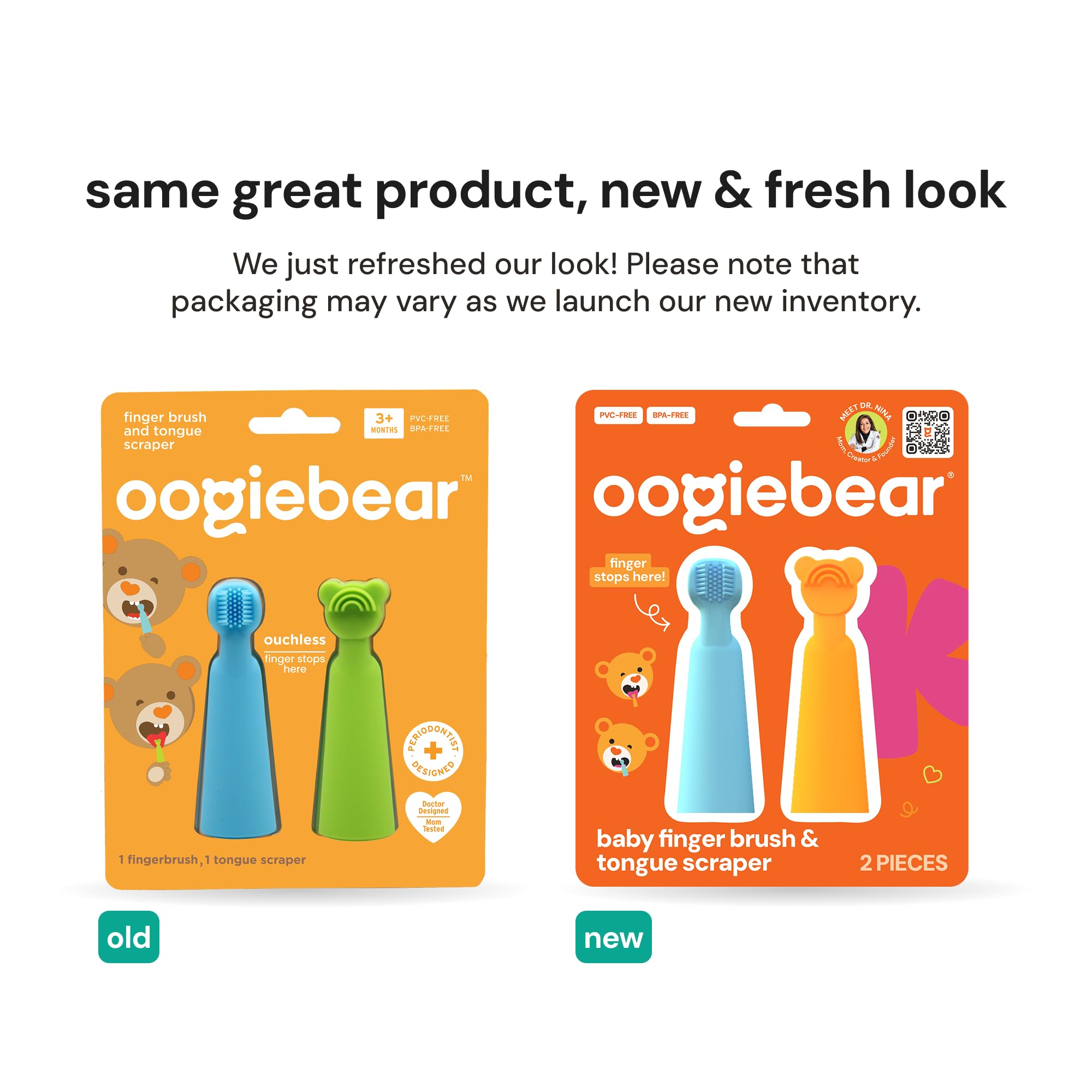 Oogiebear raspador lengua silicona, elimina residuos con cuidado