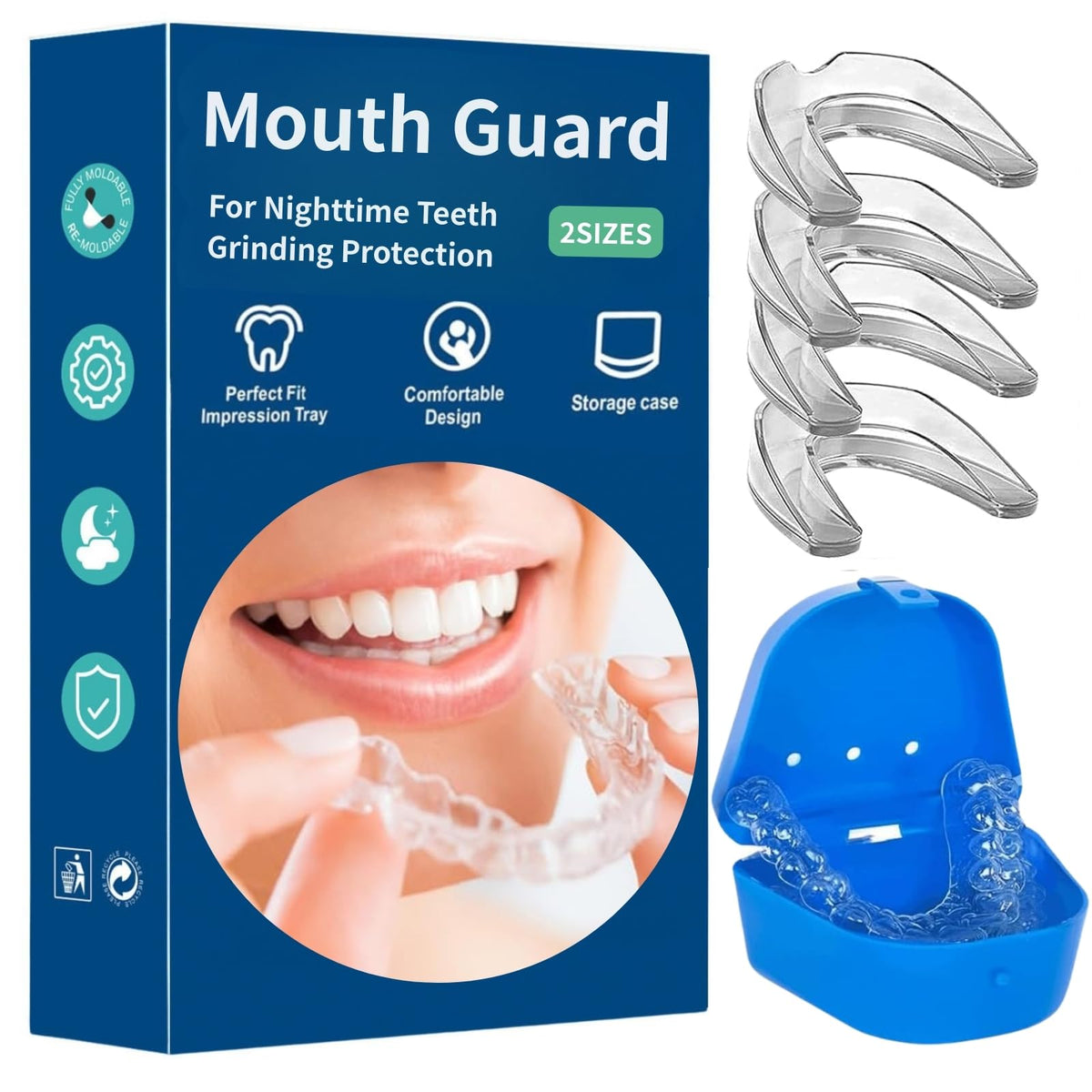Oormgsrc protector bucal nocturno cómodo y personalizable para dormir