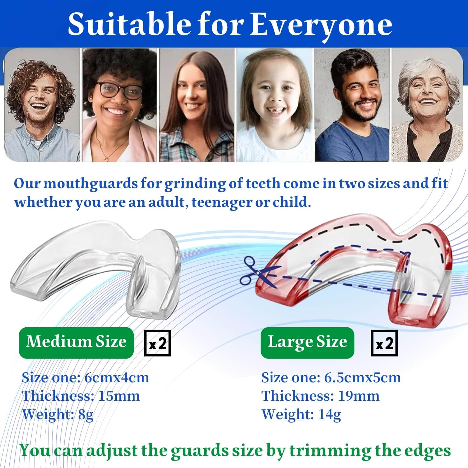 Protector dental para uso doméstico Oormgsrc, fácil de usar
