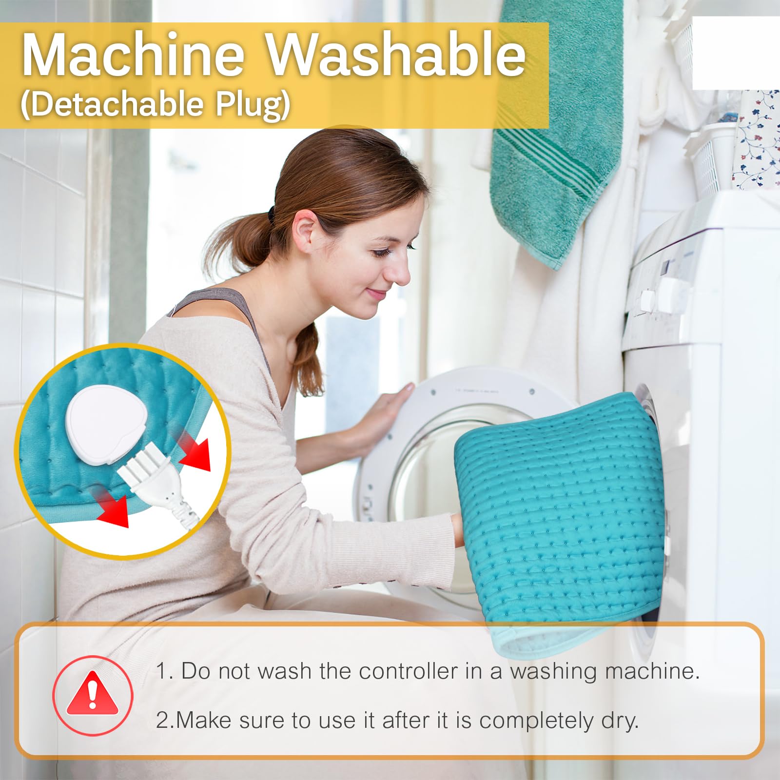 Diseño lavable a máquina de OOTWAG para limpieza rápida.