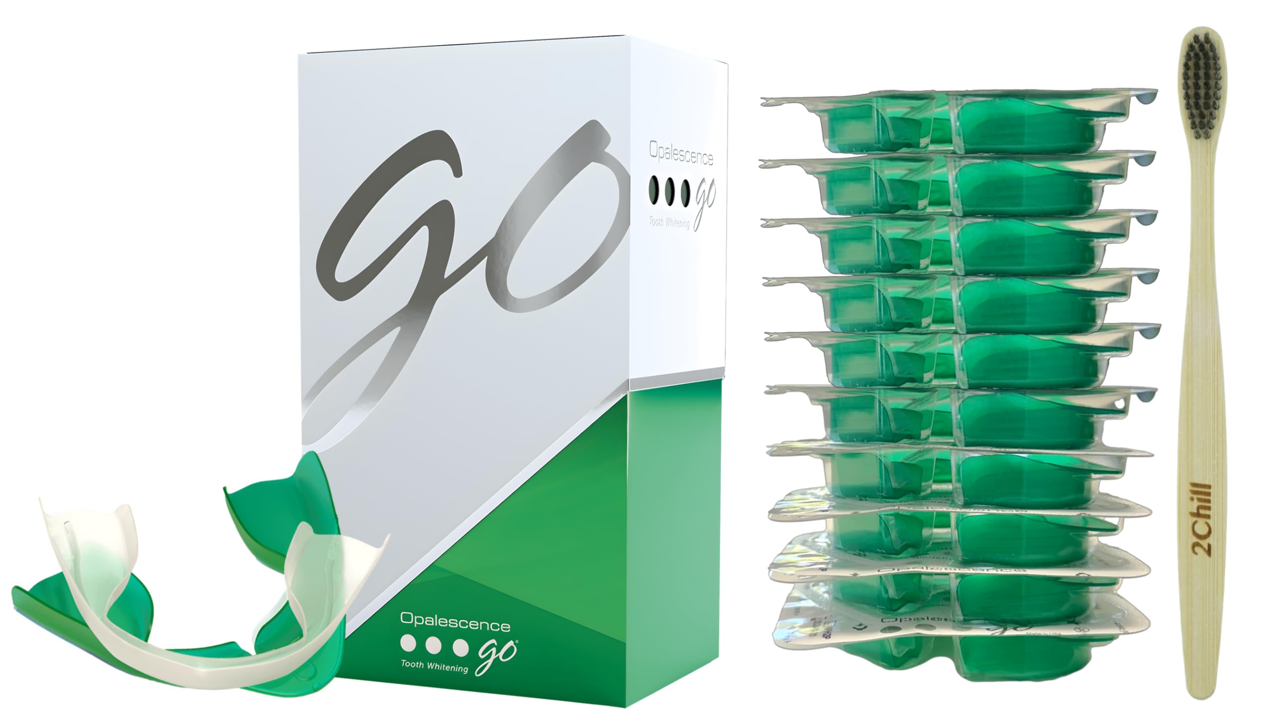 Opalescence Go 15Mint: bandejas prellenadas para blanqueamiento cómodo en casa.
