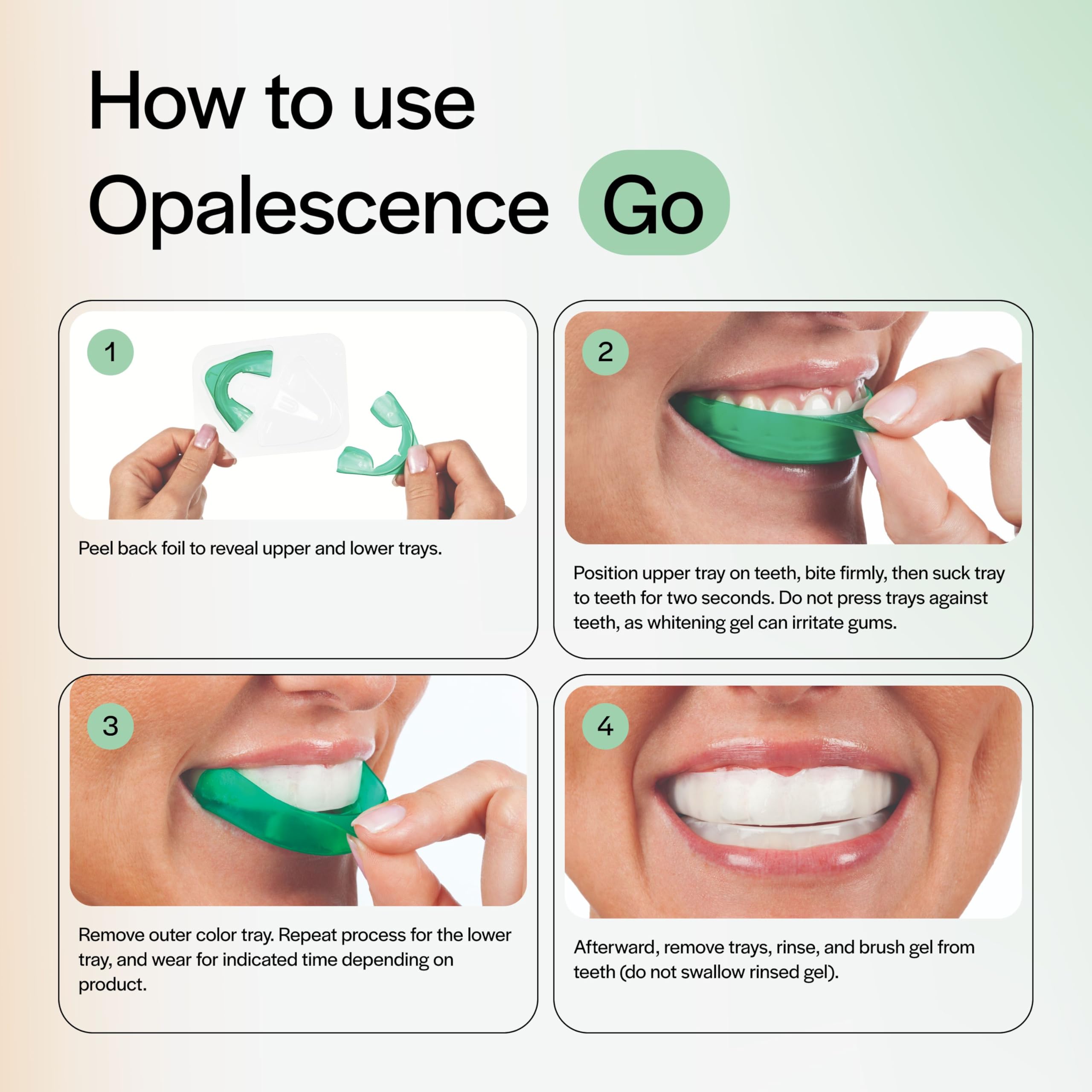 Opalescence Go 15Mint: empaque compacto para viaje y uso diario.