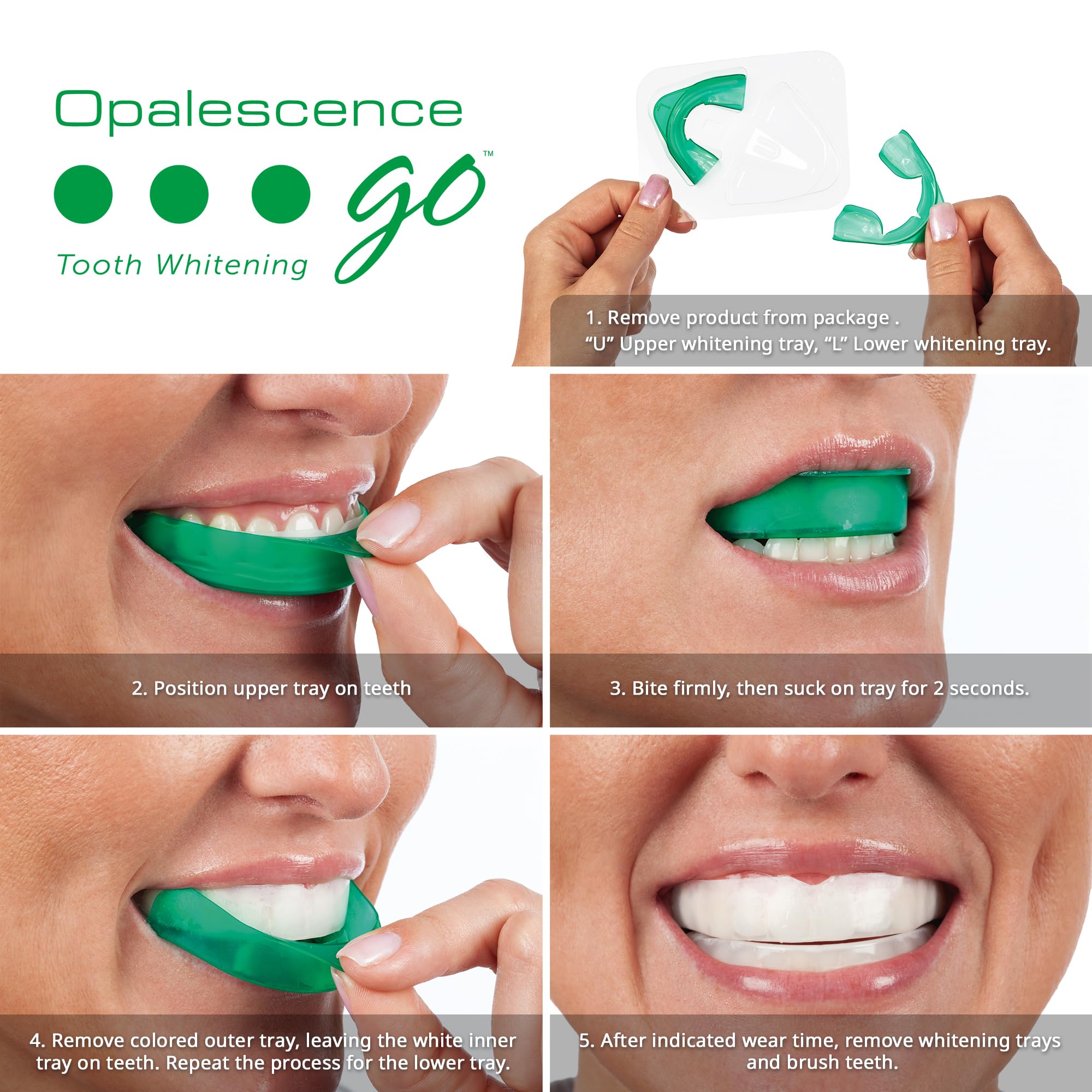 Opalescence Go: kit de blanqueamiento sin necesidad de luz para uso diario.