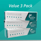 Opalescence pasta dental sin gluten, símbolo de gluten libre en el empaque.