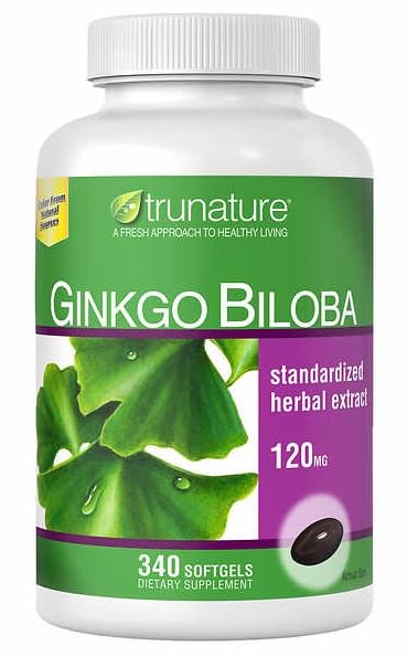 OProCyn Tru Nature Ginkgo Biloba, botella de cápsulas blandas, posible apoyo a la claridad mental