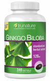 OProCyn Tru Nature Ginkgo Biloba, botella de cápsulas blandas, posible apoyo a la claridad mental