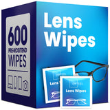 OPTEEL lentes: toallitas en empaque individual para limpieza rápida y sin manchas.