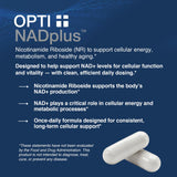 Opti + NAD Plus: botella ergonómica lista para uso diario.