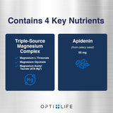 Opti + Life MD Magnesio Triple: tapa segura y fácil de abrir.