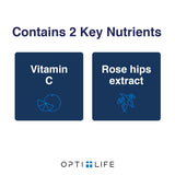 Opti Life MD Vitamina C 1000 mg, fórmula de liberación lenta para antioxidantes sostenidos