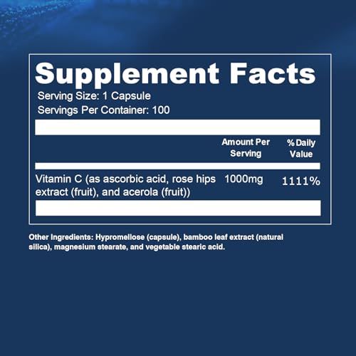 Opti Life MD Vitamina C 1000 mg, packaging práctico para 100 porciones