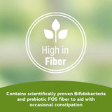 Optibac Bifido & Fibre: etiqueta muestra 25 mil millones CFU