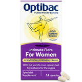 OptiBac para Mujeres: botella del suplemento para uso diario.