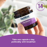 Optibac Probióticos para mujeres: ingredientes veganos que apoyan la rutina.