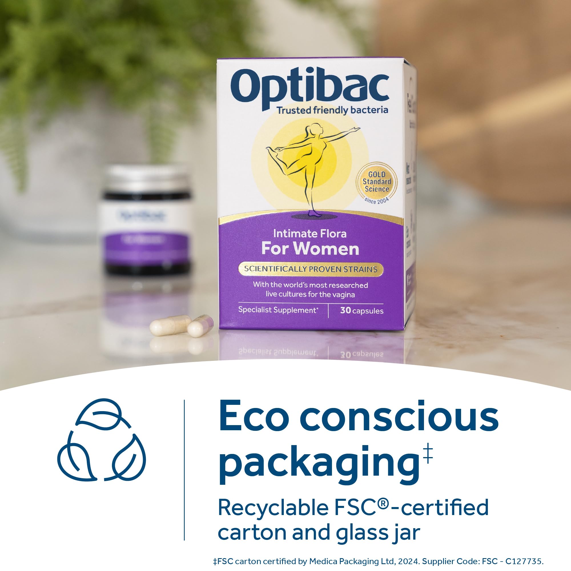 OptiBac para Mujeres: sin gluten, apto para dietas restrictivas.