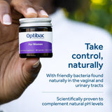 OptiBac para Mujeres: producto estable a temperatura ambiente.