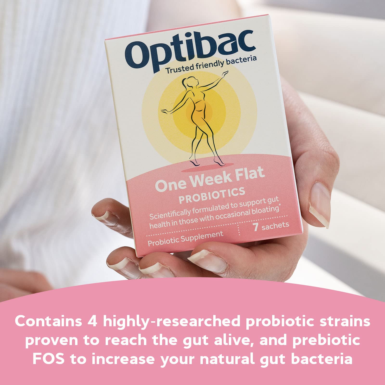 Optibac One Week Flat envase compacto para viajar