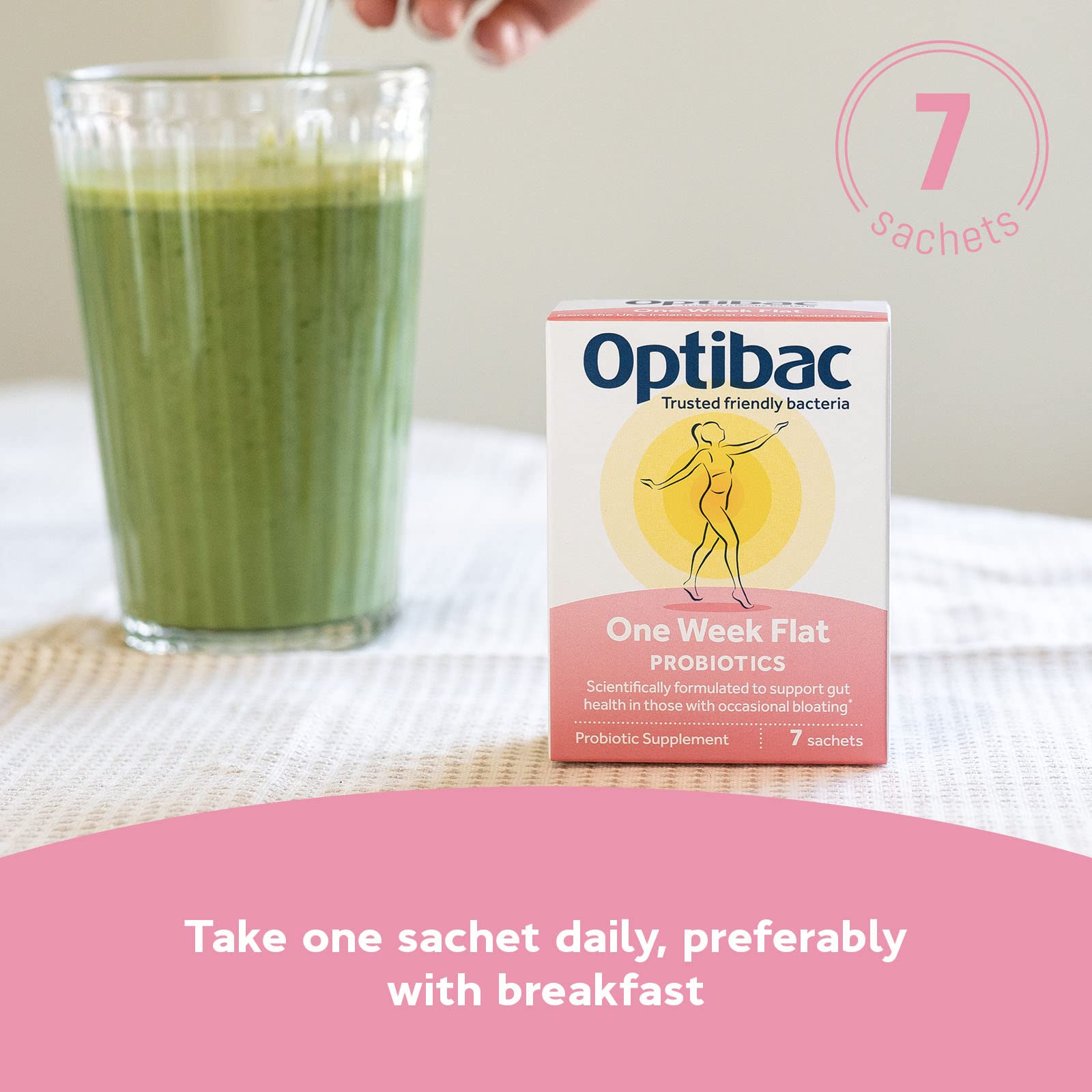 Optibac One Week Flat sobre granulado para consumir