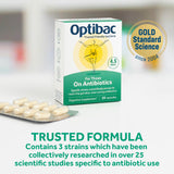 OptiBac Probiotics, prevención de diarrea durante el tratamiento antibiótico.