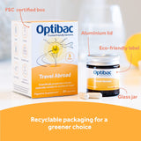 OptiBac probióticos para viaje: dosis diaria destacada.