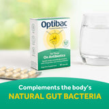 OptiBac Probiotics, envase compacto: perfecto para viajar y mantener consistencia.