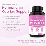 Optify mezcla 40:1 Mio-Inositol y D-Chiro Inositol, cápsulas para equilibrio hormonal.
