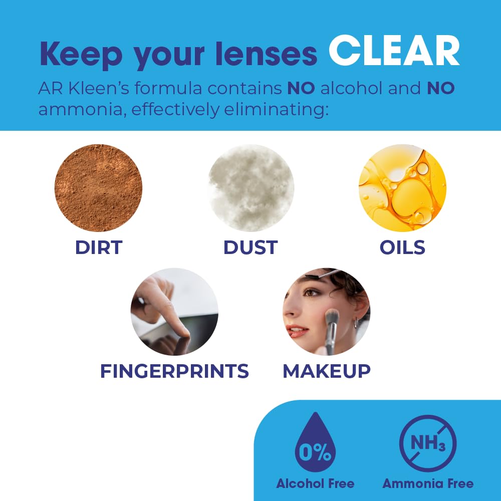 Optigear AR Kleen uso diario en lentes y dispositivos