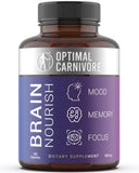 Optimal Carnivore cápsulas cerebro de res: apoyo a la memoria y enfoque diario.