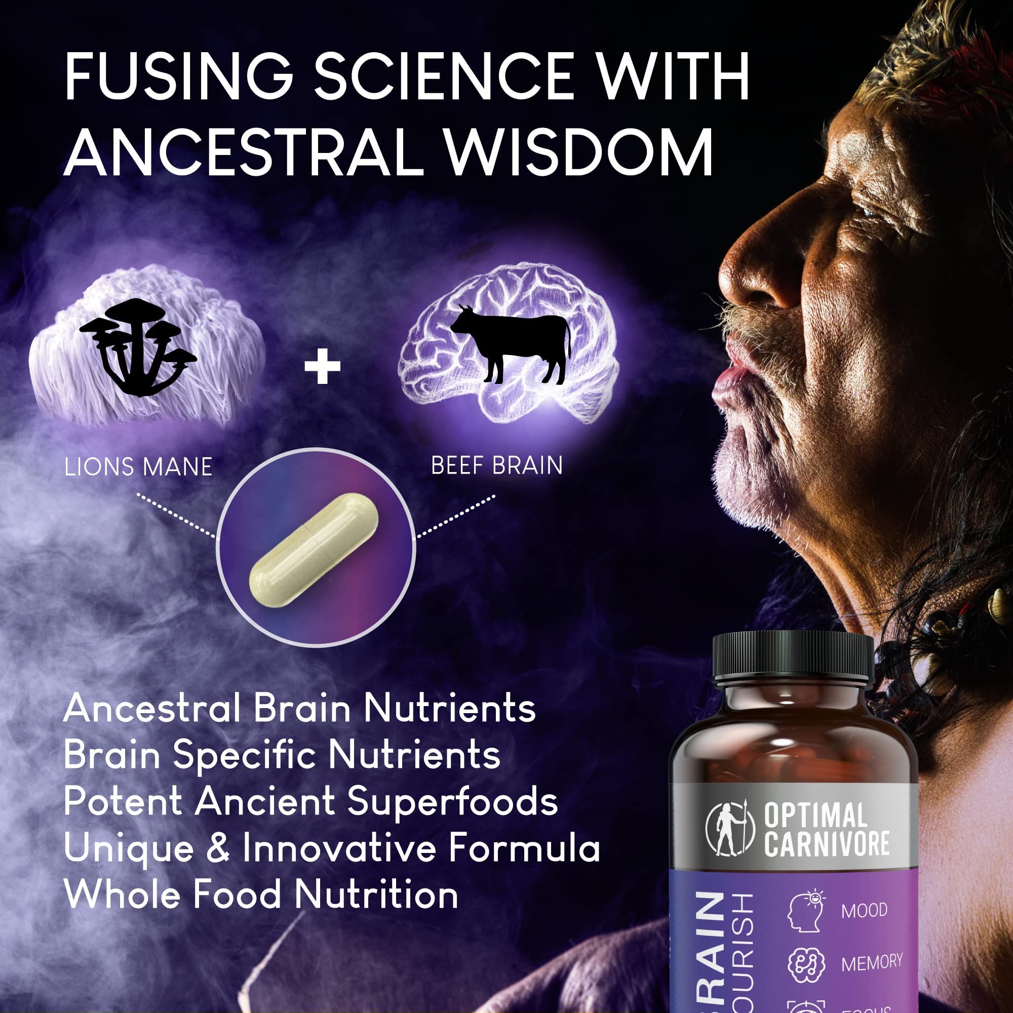 Optimal Carnivore cápsulas nootropicas: energía mental y concentración diaria.