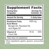 Optimal Health Systems EFA, aceite de algas, fuente vegetal de DHA para apoyar la función cerebral.