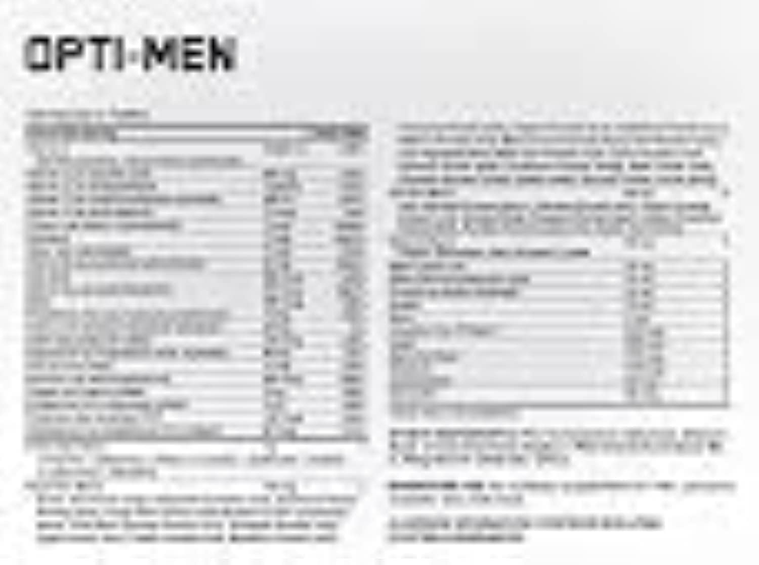 Tabletas Opti-Men fáciles de tragar para tres tomas diarias