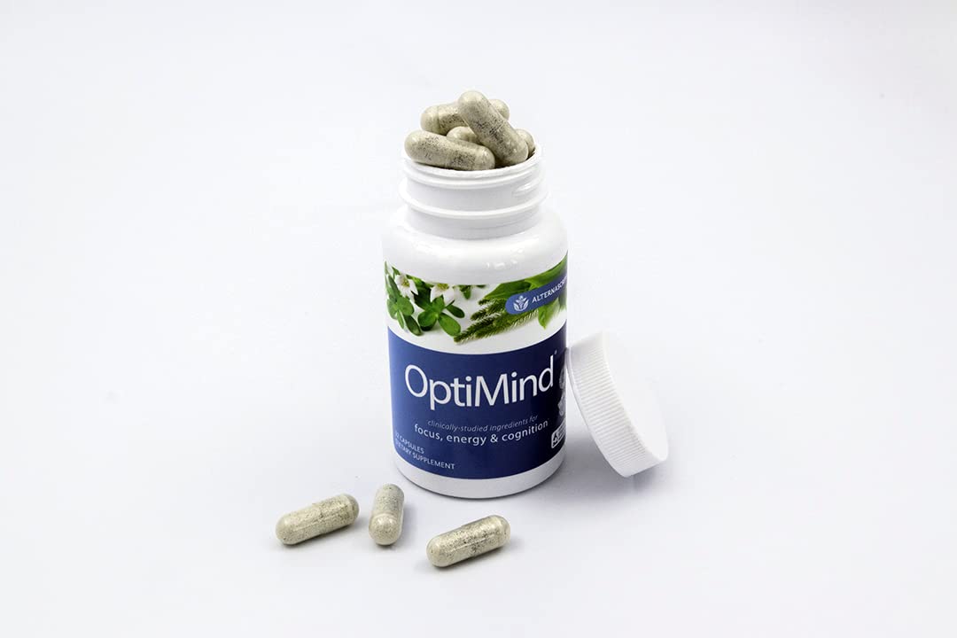 Caja de empaque de Optimind en estuche elegante.