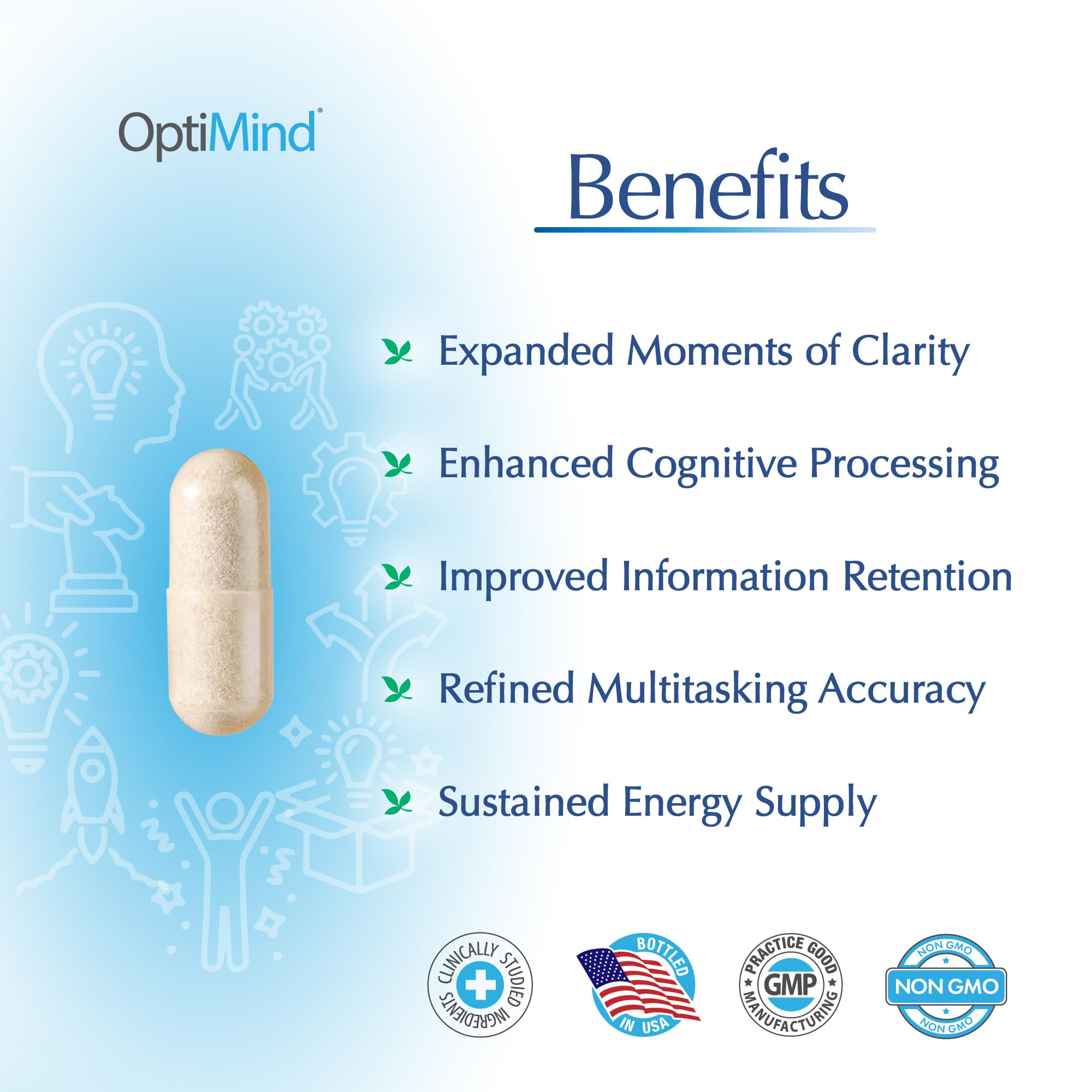 Fosfatidilserina 50% en Optimind para soporte cognitivo.