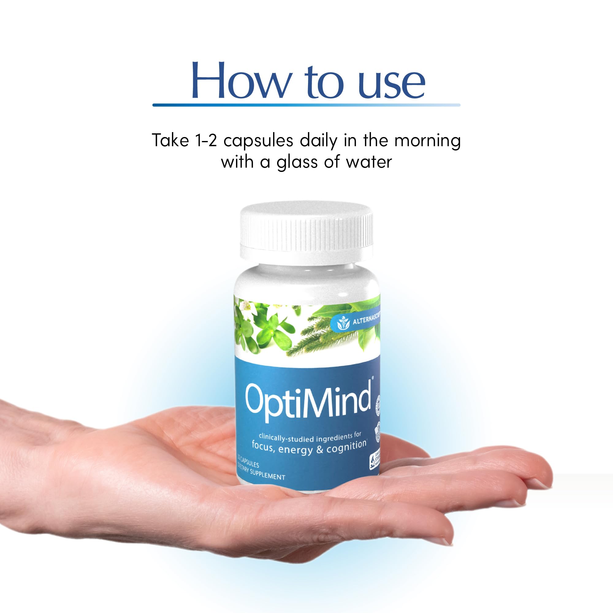 Huperzina A de plantas en Optimind para enfoque ligero.