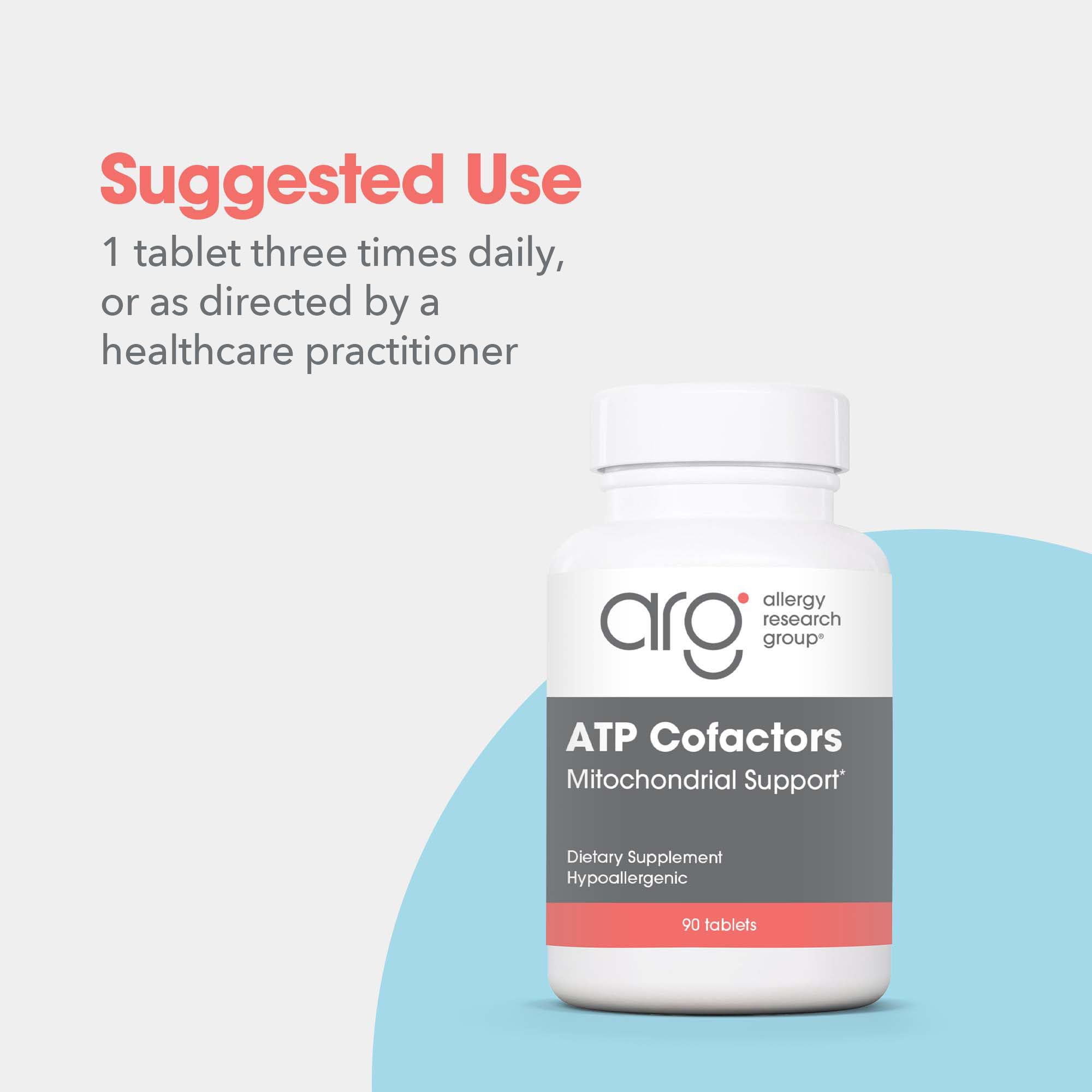Etiqueta del producto Optimox ATP Cofactors con logotipo visible