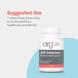 Etiqueta del producto Optimox ATP Cofactors con logotipo visible