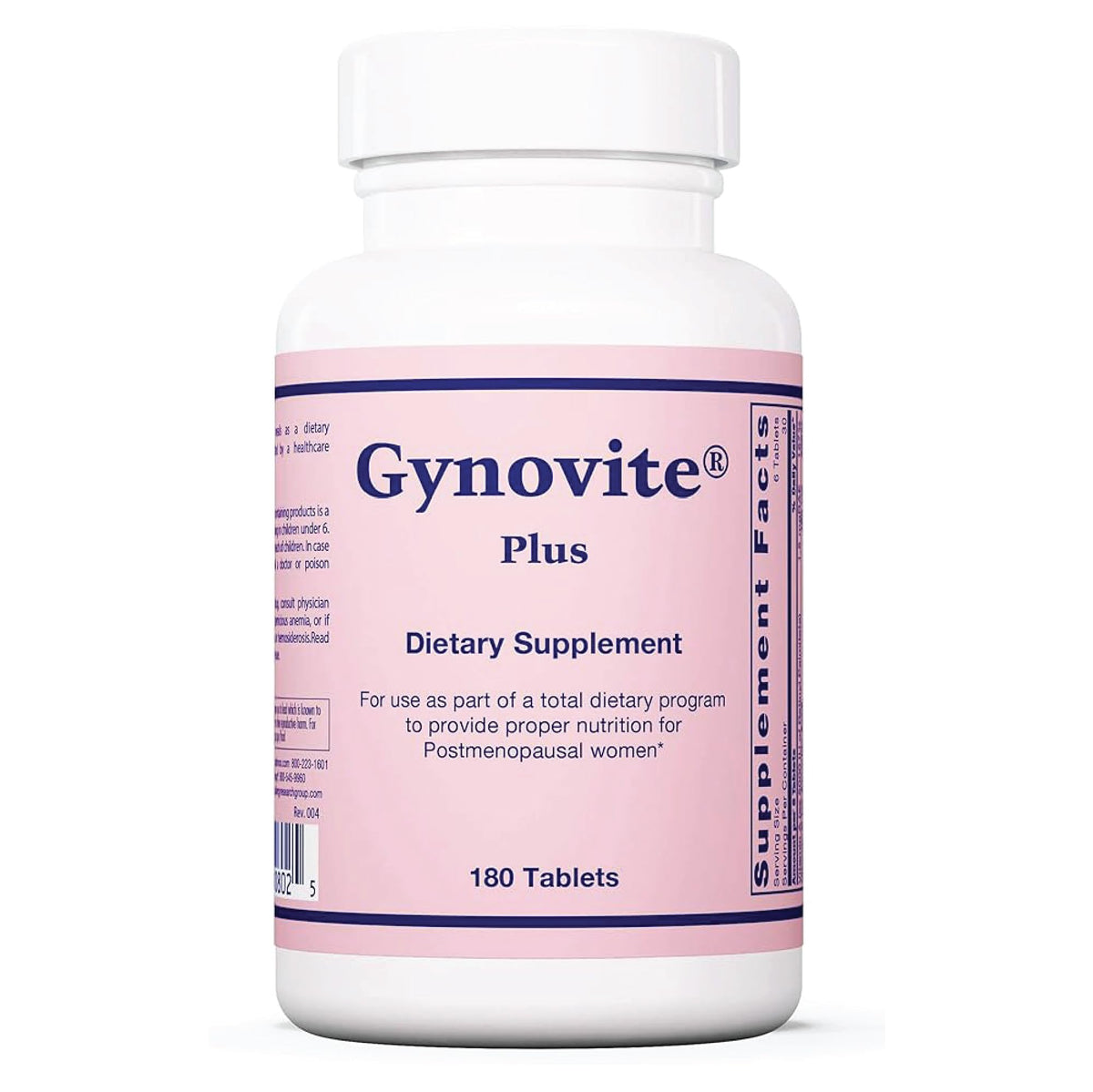 Optimox Gynovite cápsulas en botella para apoyo nutricional en la menopausia
