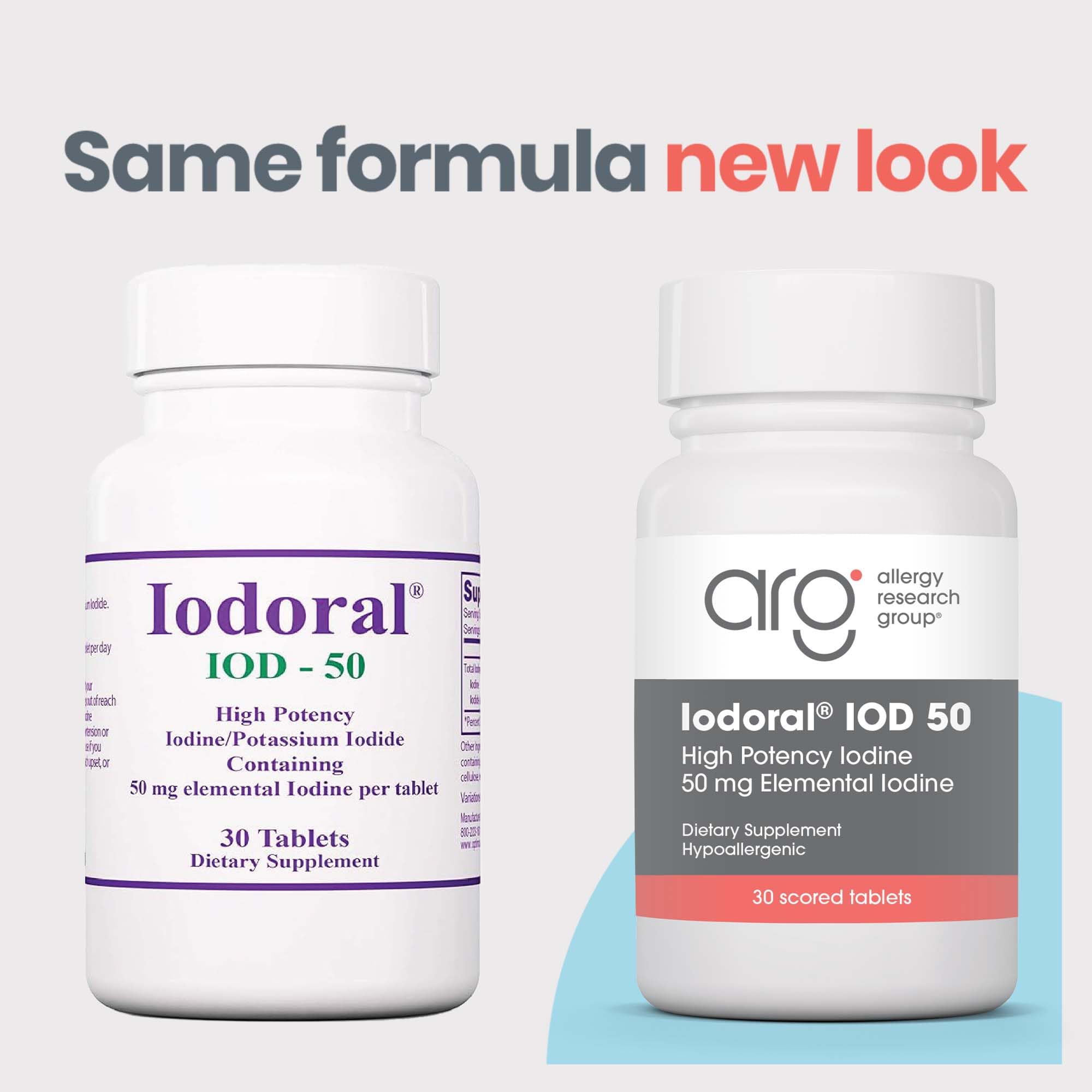 Optimox Iodoral 50 mg, etiqueta clara con información de ingredientes y usos