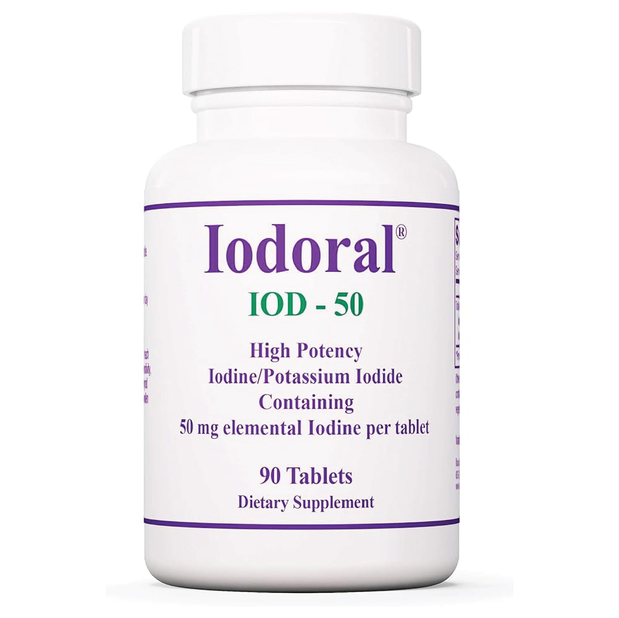 Optimox Iodoral 50 mg tableta diaria, apoyo a la función tiroidea