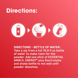 ON Amin Energy Stick Pack sabor Surfside Citrus, refrescante y afrutado.