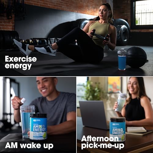Optimum Nutrition Amino Energy, uso durante el entrenamiento para concentración y energía.