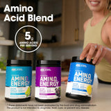 Envase de Optimum Nutrition Amino Energy mostrado de frente.