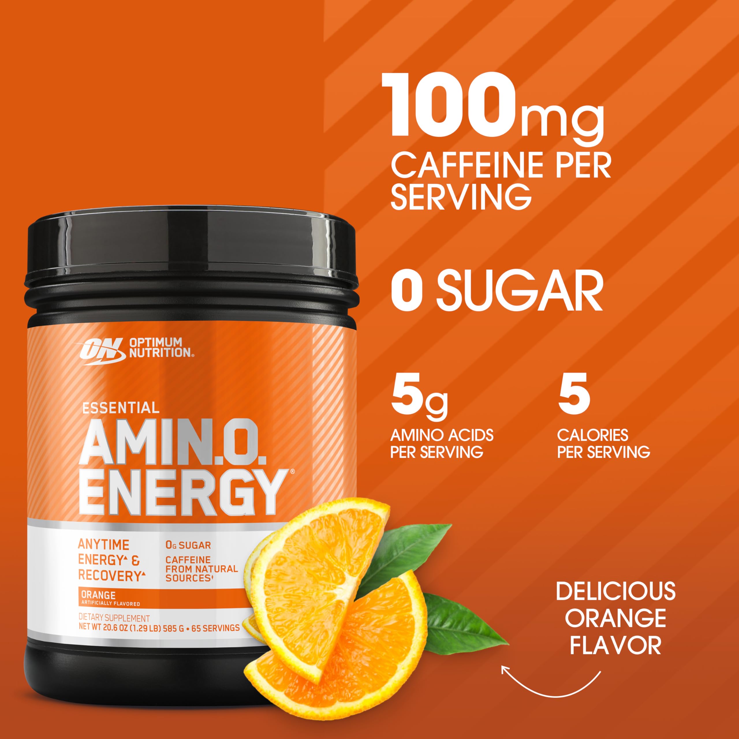 Cucharada medida de Optimum Nutrition Amino Energy para dosificación rápida