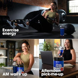 Optimum Nutrition Amino Energy, etiqueta clara con información de uso.