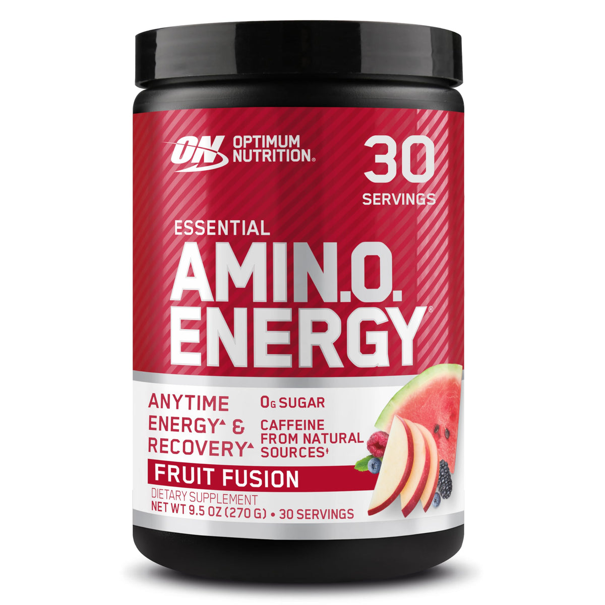 Optimum Nutrition Amino Energy polvo sabor Fruta Fusión listo para mezclar energizante