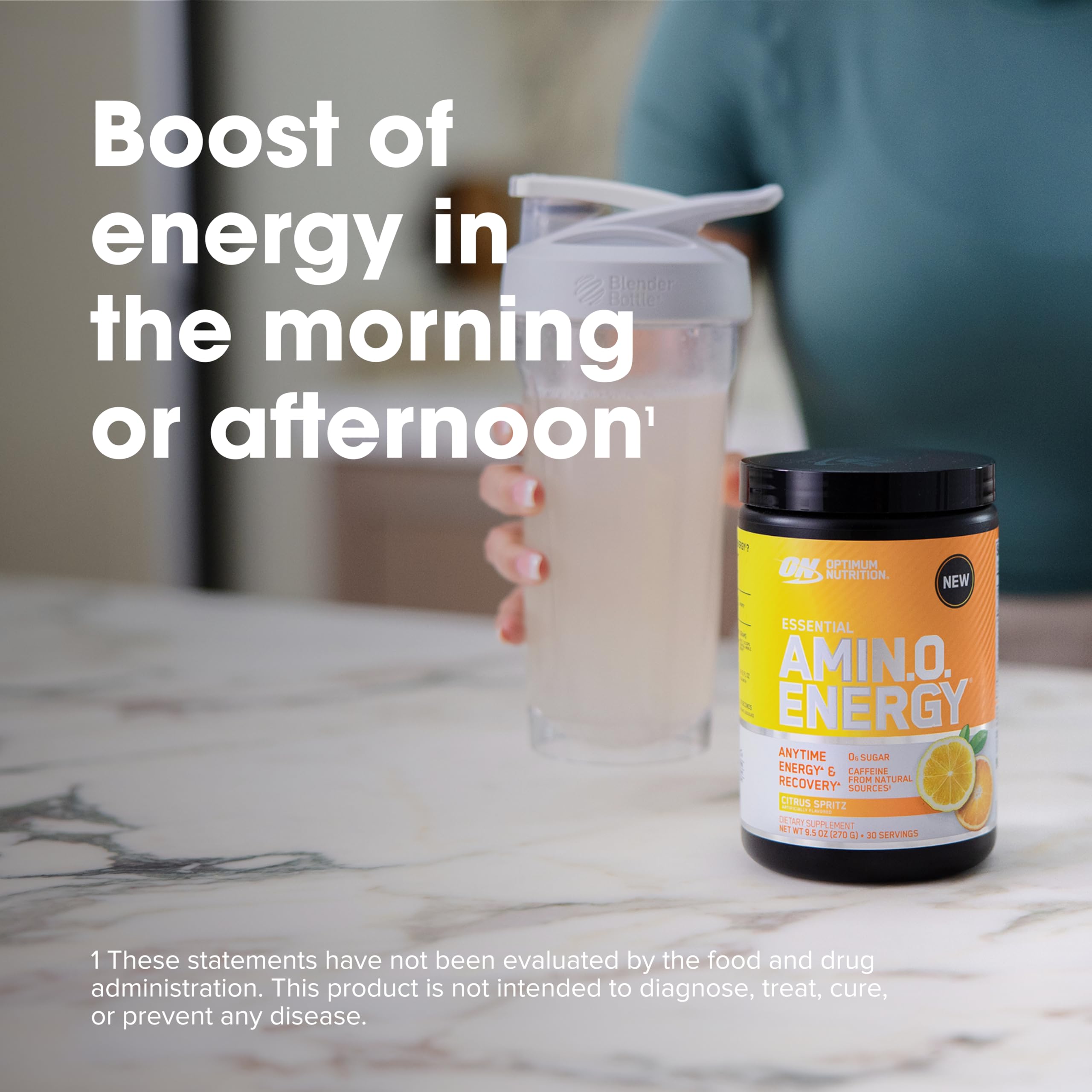 Optimum Nutrition Amino Energy sabor Citrus Spritz en sorbos refrescantes