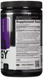Etiqueta de Optimum Nutrition Essential Amino Energy Concord Grape con información de sabor y porciones
